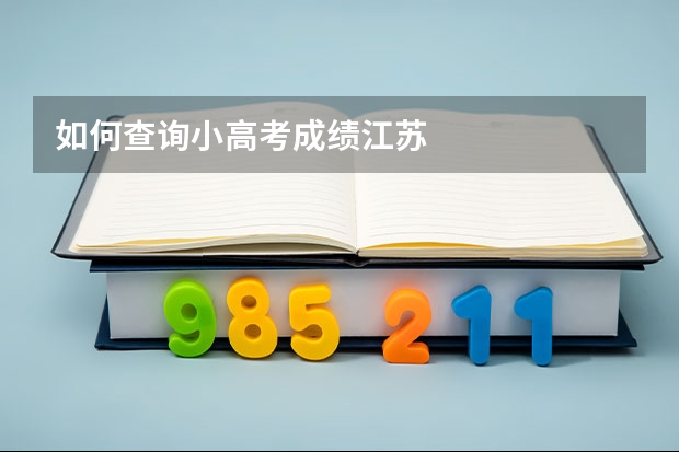 如何查询小高考成绩江苏