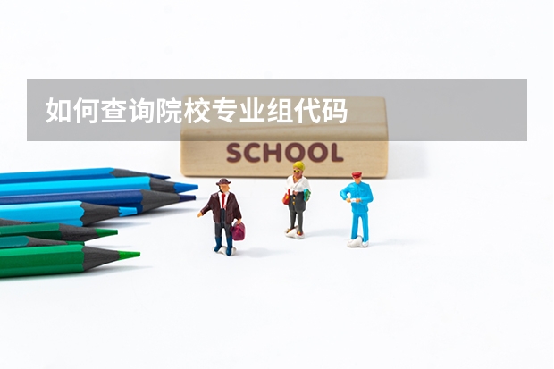 如何查询院校专业组代码
