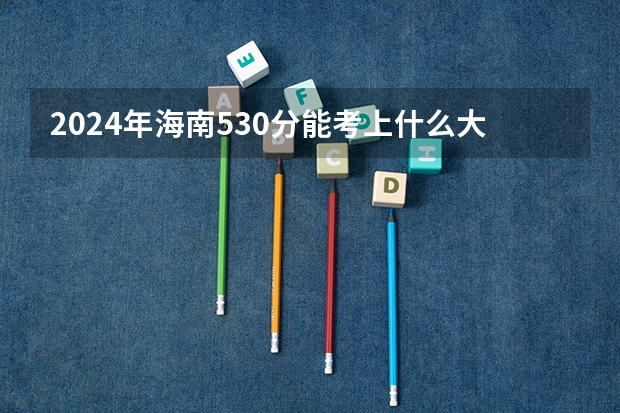 2024年海南530分能考上什么大学?
