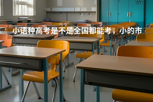 小语种高考是不是全国都能考,小的市也能么? 小语种考试?