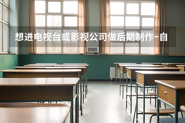 想进电视台或影视公司做后期制作~自考报什么专业才好