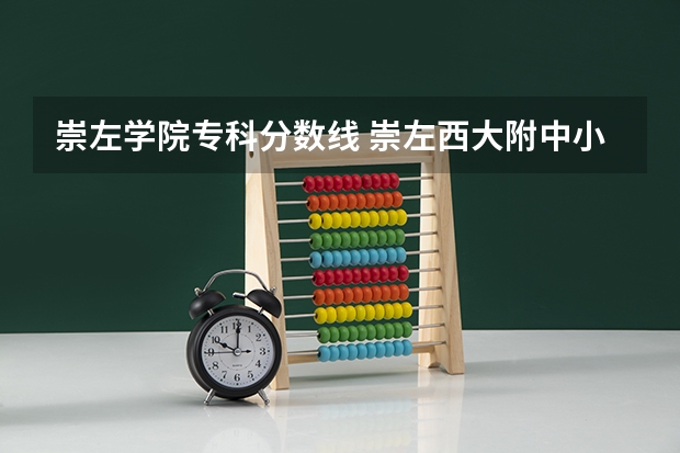 崇左学院专科分数线 崇左西大附中小升初录取分数线