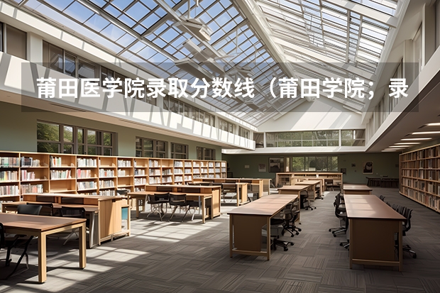 莆田医学院录取分数线（莆田学院；录取分数线）