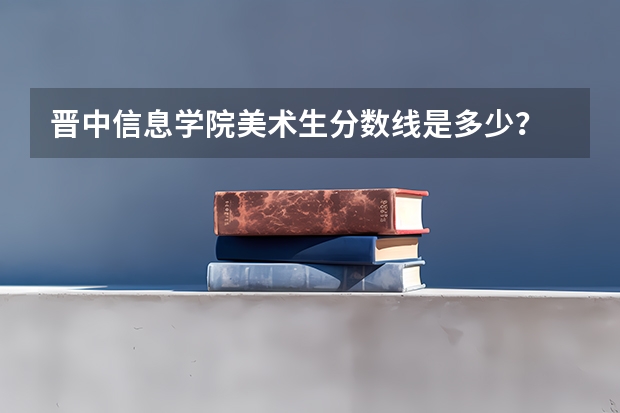 晋中信息学院美术生分数线是多少？