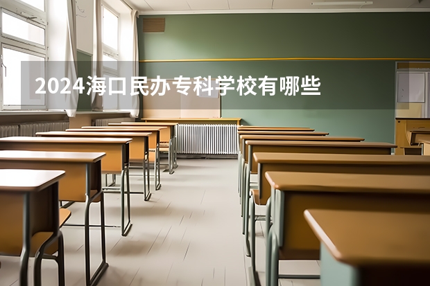 2024海口民办专科学校有哪些