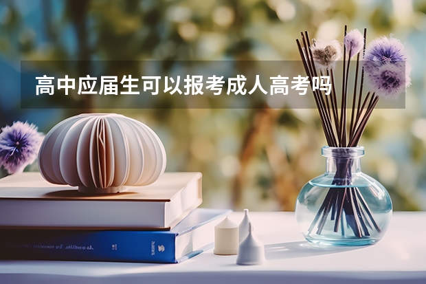 高中应届生可以报考成人高考吗