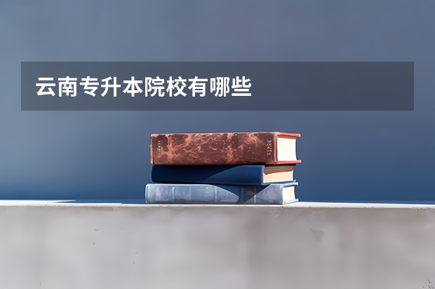 云南专升本院校有哪些