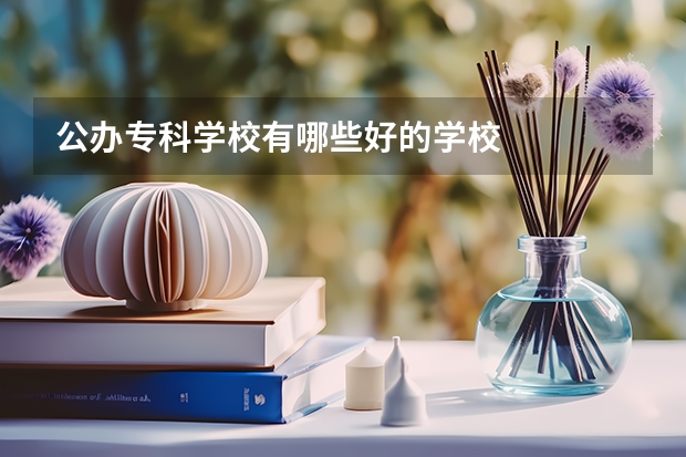 公办专科学校有哪些好的学校