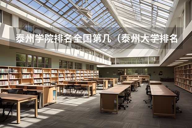 泰州学院排名全国第几（泰州大学排名）