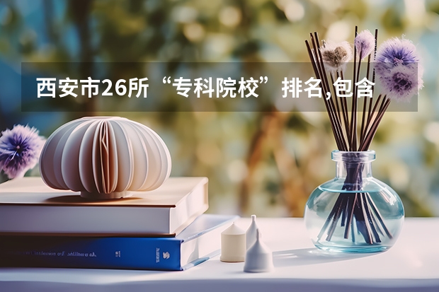 西安市26所“专科院校”排名,包含了公办和民办 西安大专院校排名榜