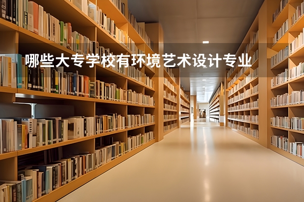 哪些大专学校有环境艺术设计专业