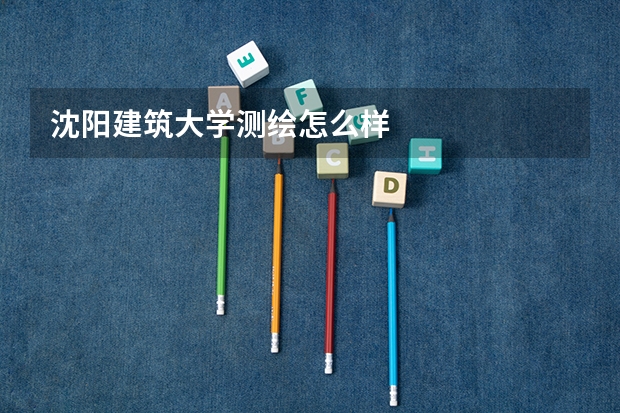 沈阳建筑大学测绘怎么样