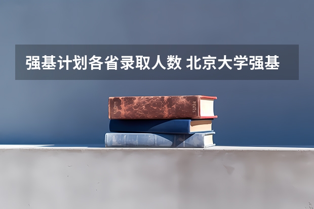 强基计划各省录取人数 北京大学强基计划报名人数