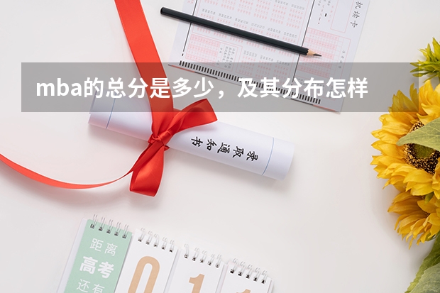 mba的总分是多少，及其分布怎样