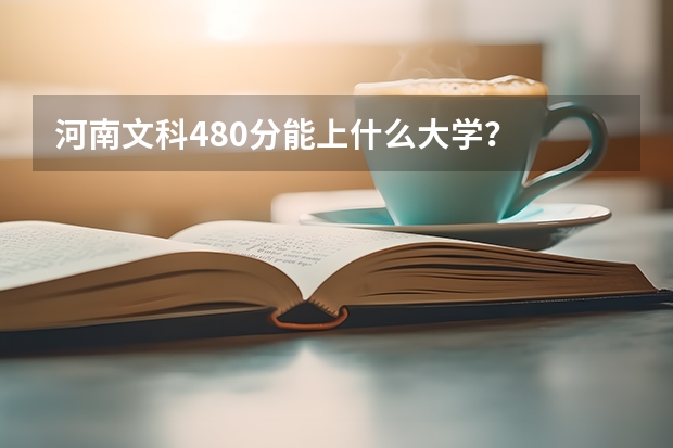 河南文科480分能上什么大学？