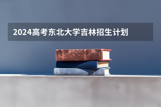 2024高考东北大学吉林招生计划 招多少人