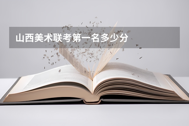 山西美术联考第一名多少分
