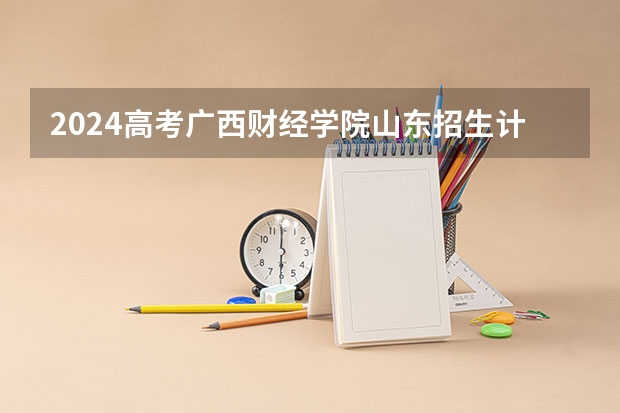 2024高考广西财经学院山东招生计划 招多少人