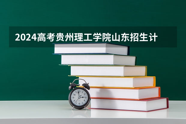 2024高考贵州理工学院山东招生计划 招多少人