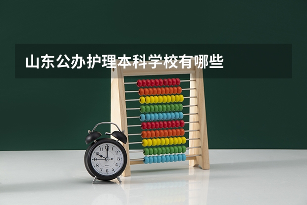 山东公办护理本科学校有哪些