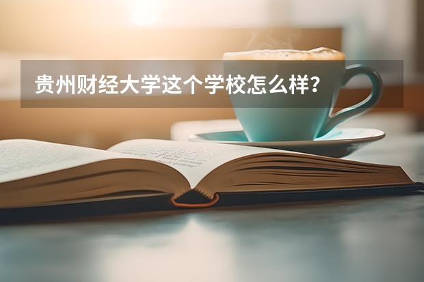 贵州财经大学这个学校怎么样？