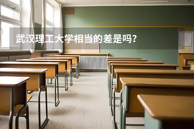 武汉理工大学相当的差是吗？