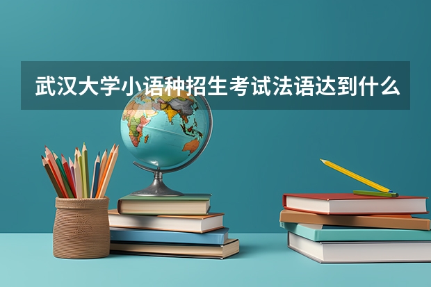 武汉大学小语种招生考试法语达到什么水平？