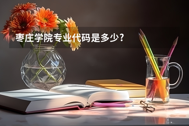 枣庄学院专业代码是多少?