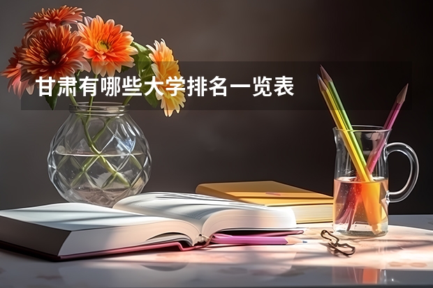 甘肃有哪些大学排名一览表