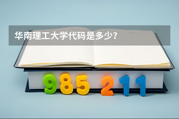 华南理工大学代码是多少？