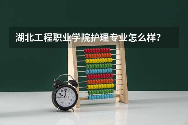 湖北工程职业学院护理专业怎么样?
